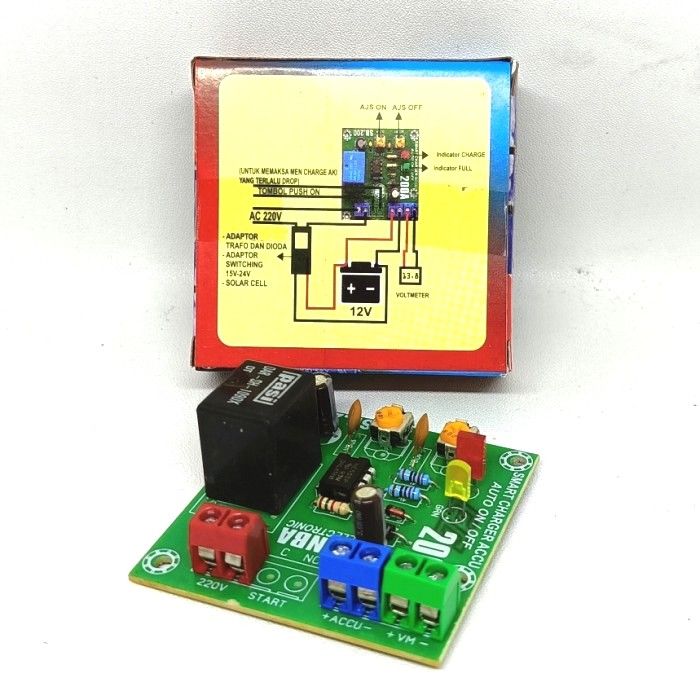 otomatis cas aki charge accu 200a auto off auto on