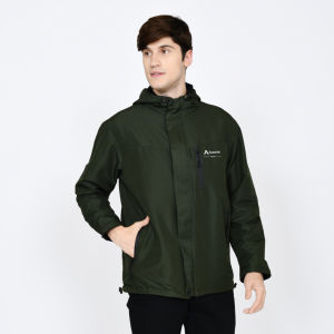 Armous Jaket Parasut Pria Windbreakers Outdoor Waterproof Bahan Taslan Premium