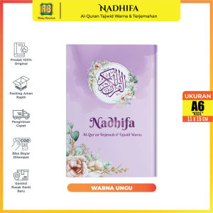 Al Quran Terjemahan Alquran Nadhifa A6 HC Kecil Al Quran Tajwid Berwarna Warni 30 Juz Lengkap