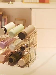 Hicus Acrylic Water Bottle Rack cup holder organizer Stackable Wine rack fridge Kitchen organizer