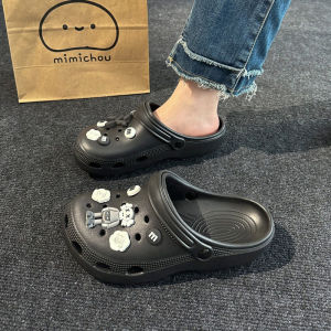 [Free Shipping] New Korean-Style CoupleS Clogs Ins Summer Cartoon Cute Closed-Toe Slippers For Men And Women Nurse Shoes Breathable And Non-Slip