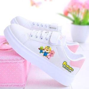 Sepatu Sneakers Anak Perempuan Laki Laki Pororo Sekolah SD TK Cewe Kekinian Terbaru Import Gaya Korea Umur 3-11 Tahun