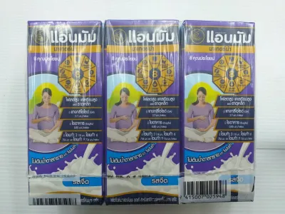 เเอนมัม มาเทอร์น่านมUHTรสจืดไม่เติมน้ำตาลทราย 180มล.1เเพ็คมี3กล่อง