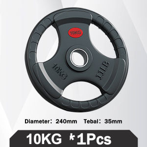 JF Indonesia  SPORT  Rubber Coated Barbell Plate 2.5KG / 5KG /Piringan Barbell 5 kg/ Piringan Dumbell bahan karet/Plate Barbel Alat Olahraga Angkat Besi
