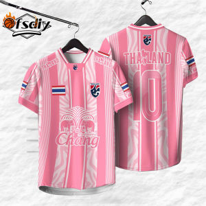 [OFSDIY] เสื้อกีฬาหญิงเสื้อฟุตบอลไทยทีมเบอร์ 10 เจอร์ซี่ย์เสื้อยืดกีฬากลางแจ้งหญิงชายและหญิงใส่ชุดกีฬาได้สบายระบายอากาศได้ดี