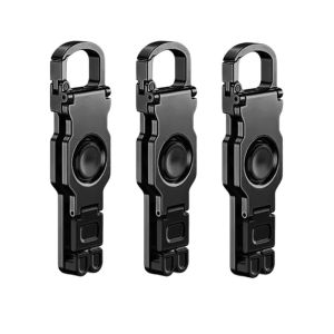 HLINKEY 3 In 1 Adjustable Phone Holder Stand 360° Rotating Fingertip Gyro Fidget Spinner Foldable Keychain Desktop Stand For Smartphone Tablet