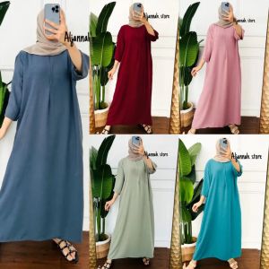 Daster Crinkle Airflow model Serut Kerut Busui LD 110 / Dress Daster Bali inka inara Busui Crinkle Airflow