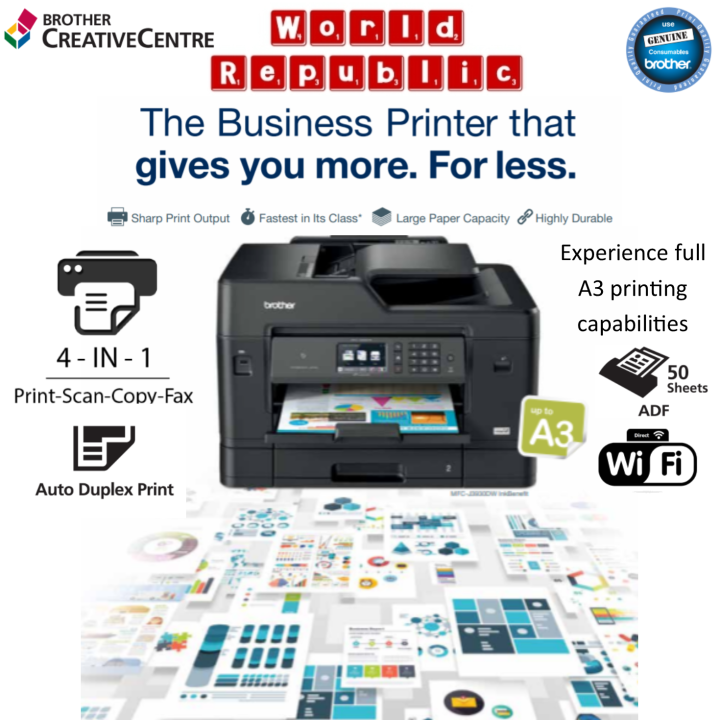 Brother MFCJ2330DW Inkjet Printer Up to A3 Print Up to A4 Scan