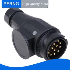 [PERNG] Tehe 12V 13 Pin Trailer Plug Waterproof Trailer 13 Pole Electrical Connector