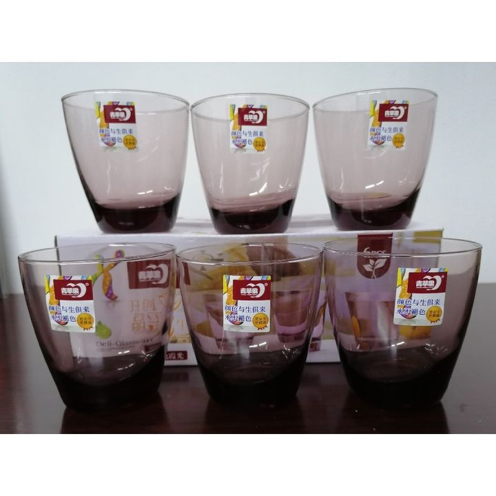 Deli Glassware Drinking Set 6pcs ES70061P/ES70061B Lazada PH