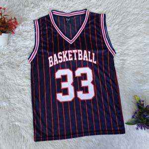 เสื้อบาสแขนกุด เสื้อบาสลาย เเขนกุด ฟรีไซส์ อก 38 นิ้ว ใส่ได้ทั้งชายและหญิง