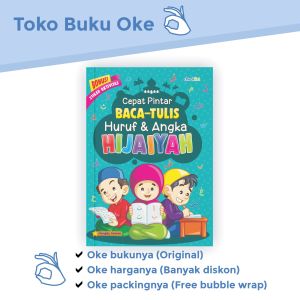 Buku Belajar Anak Cepat Pintar Baca Tulis Huruf dan Angka Hijaiyah Bonus Stiker
