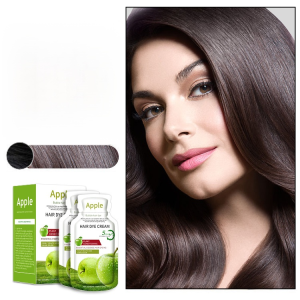Apple Bubble Hair Dye Covers Gray Hair Natural Black Hair Dyeing Apple Natural Black Hair Dye Cream