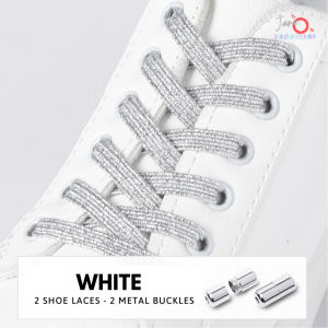 Tali Sepatu Warna Elastis Pengunci Besi Lazy Buckle Shoe Laces JOFLL29