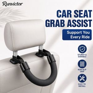 Car Seat Handle Assist Grip Hook Abs Plastic Non Slip Interior Support Easy Install Universal Fit