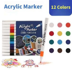JTAN Water base acrylic markers DIY highlight pens water proof paint pen for drawings