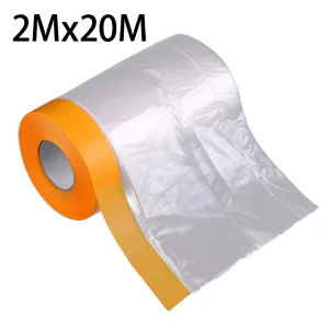20Meters Masking Film Tape Furniture Car Protect Cover Plastic Film Barrier Plastik Furniture Plastik Bening Tebal Tutup Ranjang Sofa Mesin Plastik Serbaguna Tutup Furniture Penutup Pelindung Funitur