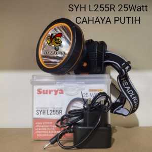 Surya SYH L255R Senter Kepala Cas LED 25 Watt Tahan Air Cahaya Putih Super Terang