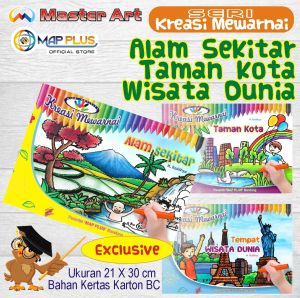 Kreasi Mewarnai : Alam Sekitar - Taman Kota - Wisata Dunia