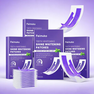 【discount store】Purple Teeth Whitening Strips Long Lasting Results Enamel Safe & Low Sensitivity Formula Fresh Breath & Tooth Brightening Strips