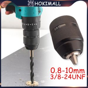 Kepala Bor 10mm / Keyless Hand Electric Drill Chuck With Lock Self-Tighten Drill Chuck 3/8" Keyless Drill Chuck Nrt-Pro Dengan Dir