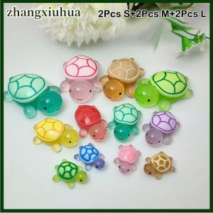 zhangxiuhua 6 10pcs Mini Luminous Turtle Home Decor Landscaping Resin Crafts Glowing Turtle Garden Fish Tank Miniatures Ornaments Decoration