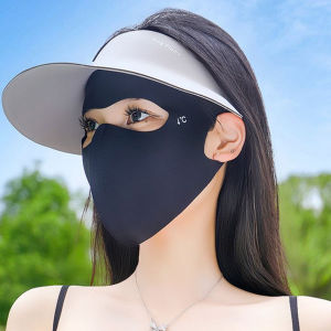 20/10Pcs Men Women Large Sun Protection Face Mask / Quick Dry & Breathable / UV Protection Ice Silk Full Face Mask