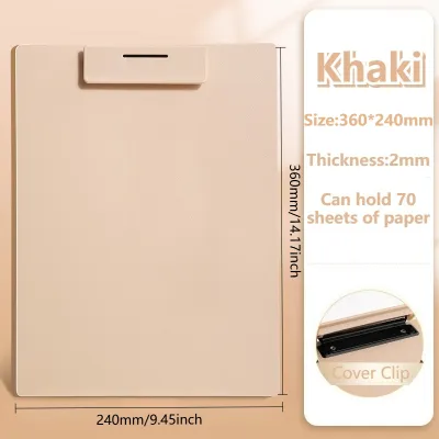 Long Clip Board Paper Organizer Clip Pad File Paper Folder Writing Pad Office Student School Supply Long Size 235X355mm
