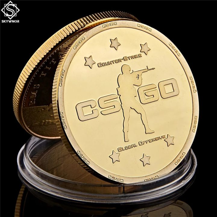 คอลเลกชันเหรียญที่ระลึกเกม CS GO Counter Strike สีทอง | Lazada.co.th