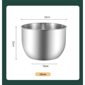 Kitchen Stainless Steel Mixing Bowl Deep Anti-flying Cooking Baking Cake Bread Salad Kitchen Accessories