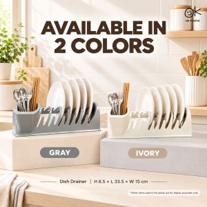 Dish Drainer Dish Rack Plate Rack Kitchen Organizer Utensil Holder Countertop Storage Drying Rack Kitchen Saver Home