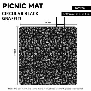 [COD & Ready Stock]2x2m Waterproof Outdoor Picnic mat Oxford Foldable Camping Mat Easy Carry Beach Mat Hammock