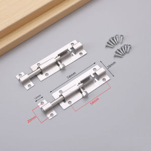 Multi-functional Stainless Steel 90°/180° Door Latch Punch-free Door Buckle Anti-theft Buckle