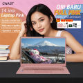 CNAST Laptop Pink Ori J4115 Ram8G+256GB SSD 14 inch Windows11 Pro Garansi 1 tahun. 