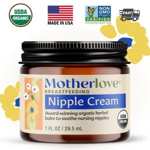 Motherlove Organic Nipple Cream 1 FL OZ / 29.5 mL EXP 04/2028