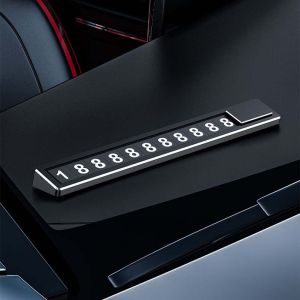 TKC28 Multi Purpose Universal Parking Stop Sign Hidden Switch Texture Telephone Number Card Phone Number Plate Car Park Supplies Temporary Parking Card