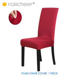 FORCHEER Plain Chair Cover for Dinning Room 1 Piece Universal Stretch Solid Chair Slipcover Available Washable Movable No Chair