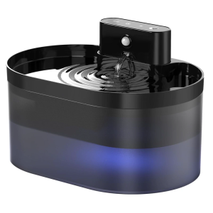 Motion Sensors Cats Drinking Fountain 2.2L Rechargeable Operate Pet Water Dispenser for Cats Dog Quiet Operations