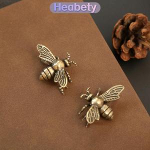 Heabety  Đồng cổ điển 1 cái 2 cái Mini Bee sưu tập bức tượng nhỏ-làm bằng tay trang trí bàn cổ-Món quà lý tưởng cho nhà sưu tập văn phòng