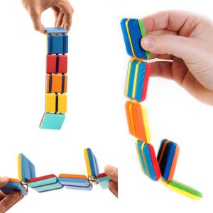 2021 New Fidget Toy Flipo Flip Colorful Flap Wooden Ladder Change Visual Illusion Novelty Decompression for kids