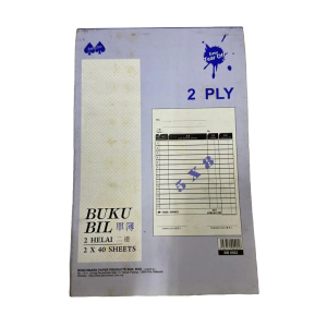 [Clear Stock/Old Product] Double Aces Bill Book (With Number & Without Number / 2 Ply x 40 Sheets)
