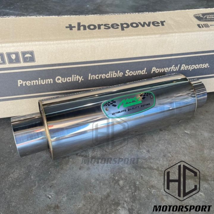 Max Racing M455MY Stainless steel Straight Flow Deep Tone Resonator