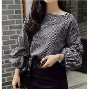 OUTER RAJUT LENGAN BALON / ATASAN WANITA KEKINIAN / RAJUT KERAH TINGGI / RAJUT PREMIUM / BLOUSE RAJUT / RAJUT LENGAN BALON