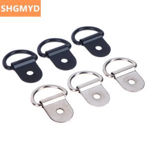 [COD] SHGMYD 10pcs Stainless Steel D Shape Pull Hook Tie Down Anchors Ring Iron Cargo Tie Down Ring For Trailers RV Boats Accessories