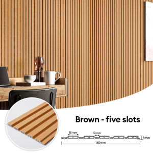 XTEN 20PCS Wall Panel PVC Waterproof Panel for Wall 3D Grille Design Wall Sticker TV Background Fluted Wall Panel