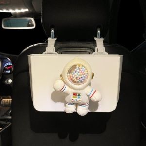 Khay đựng đồ treo sau ghế xe ô tô  cài ghế ô tô sang trọng họa tiết phi hành gia - Hộp đựng đồ treo sau ghế xe hơi