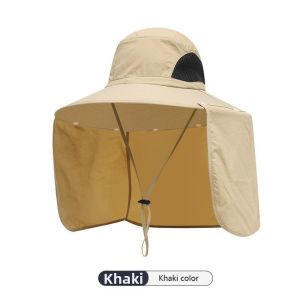 【IN STOCK】 Wide Brim Fisherman Hat Anti-UV Adjustable Bucket Hat 50+UPF Protection Sunscreen Hat Summer