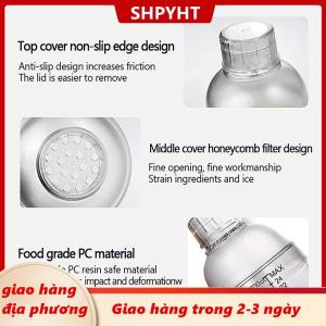 [COD] SHPYHT Giao hàng địa phương Nhựa Cocktail Shaker Tay Shaker Cup Với Quy Mô 350Ml 530Ml 700Ml 1000Ml Sữa Trà Rượu Uống Shaker Thanh Công Cụ