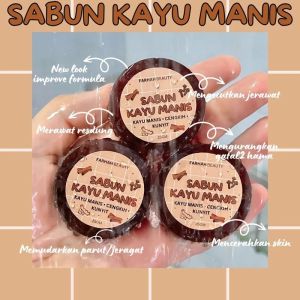 Sabun Kayu Manis | Cinnamon Herbal Soap for Itchy Skin Acne & Breakout 65 gr