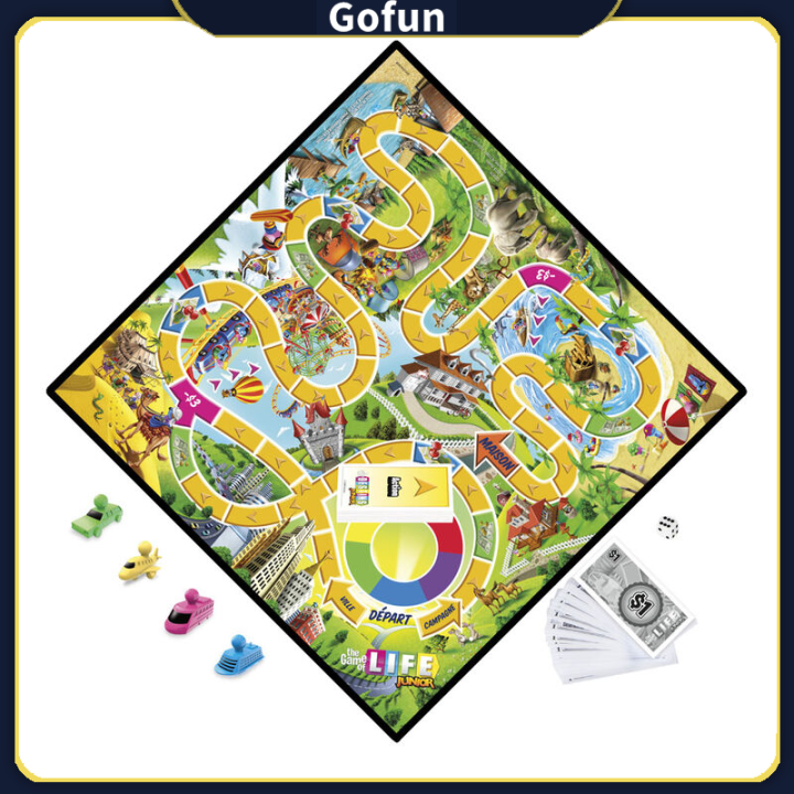 The Game of Life Junior Board Game เหรียญพลาสติก (ภาษาอังกฤษ) - บอร์ด ...